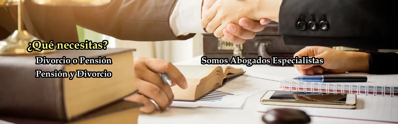 Somos abogados especialistas en pensión y divorcio